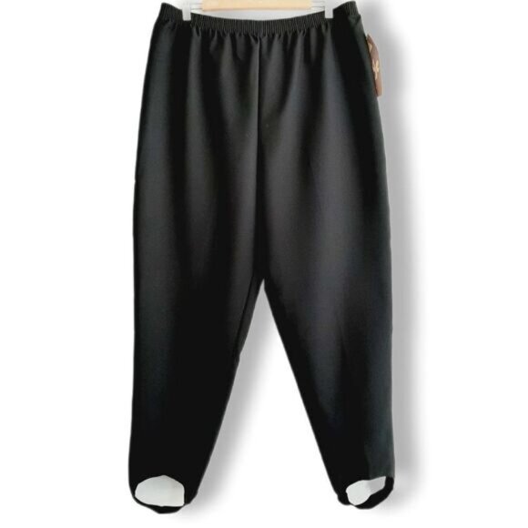 IMAGE | Stirrup High Waist Pull-on Dress Pants Black Sz 16 | Eur 44 - Picture 1 of 8